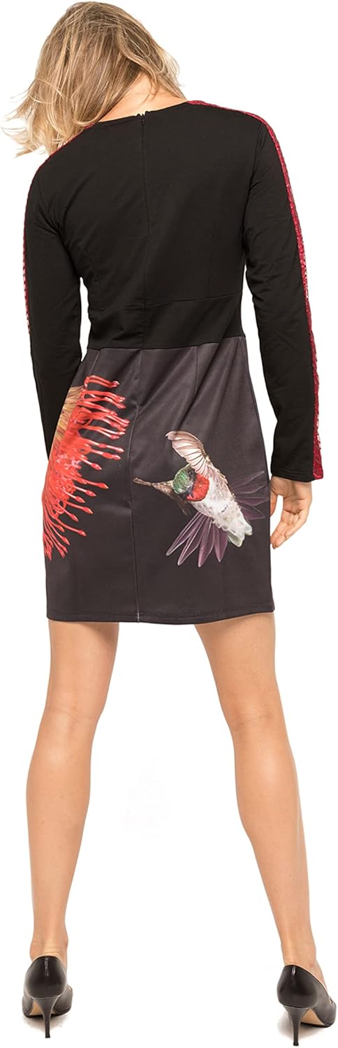 Damen Lässiges Kleid XS Bunt, XS Bunt