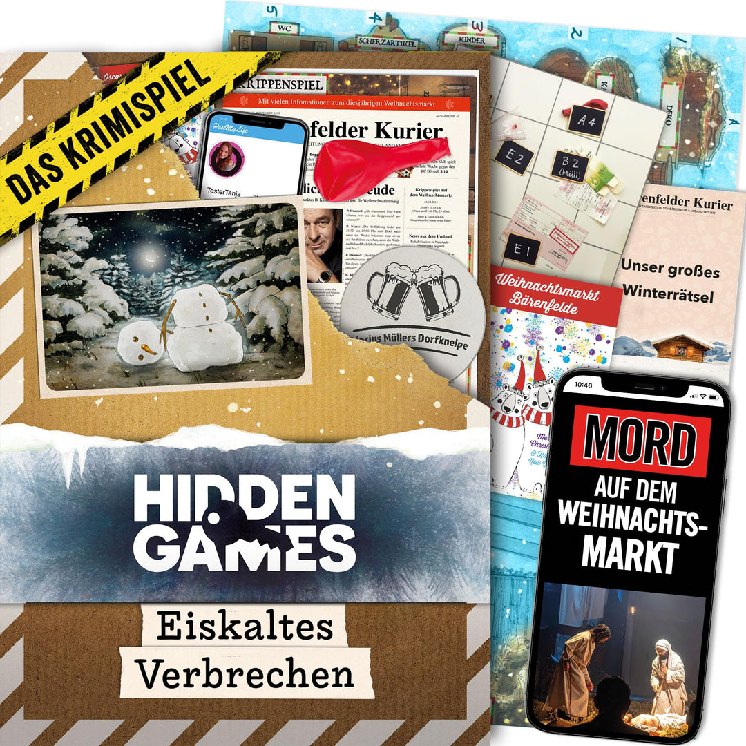 Hidden Games Tatort - Eiskaltes Verbrechen - Der Winterkrimi - Deutsch - Realistisches Krimispiel, s