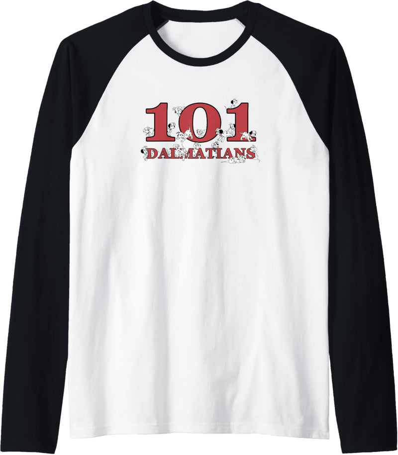 Disney 101 Dalmatiner-Welpen-Logo Raglan