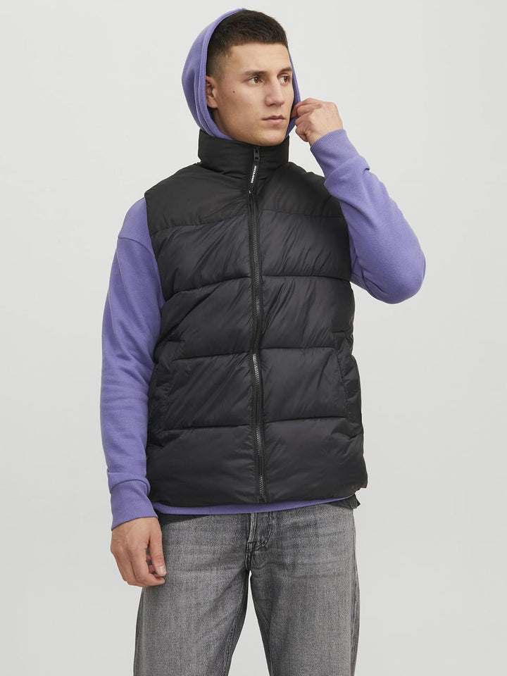 JACK & JONES male Pufferweste Pufferweste XS Schwarz, XS Schwarz