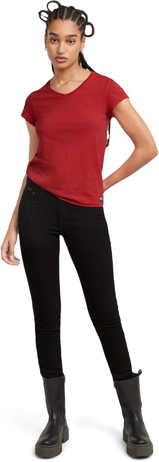 G-STAR RAW Damen 3301 Contour Sk Jeans 23W / 28L Schwarz (Pitch Black D05175-b964-a810), 23W / 28L S