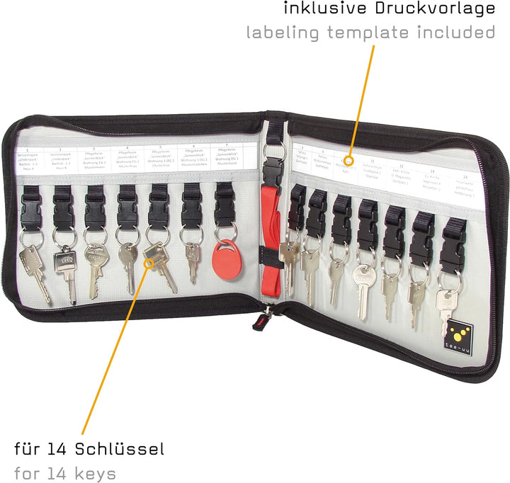 tee-uu KEYSAFE Schlüsselmappe DIN A5