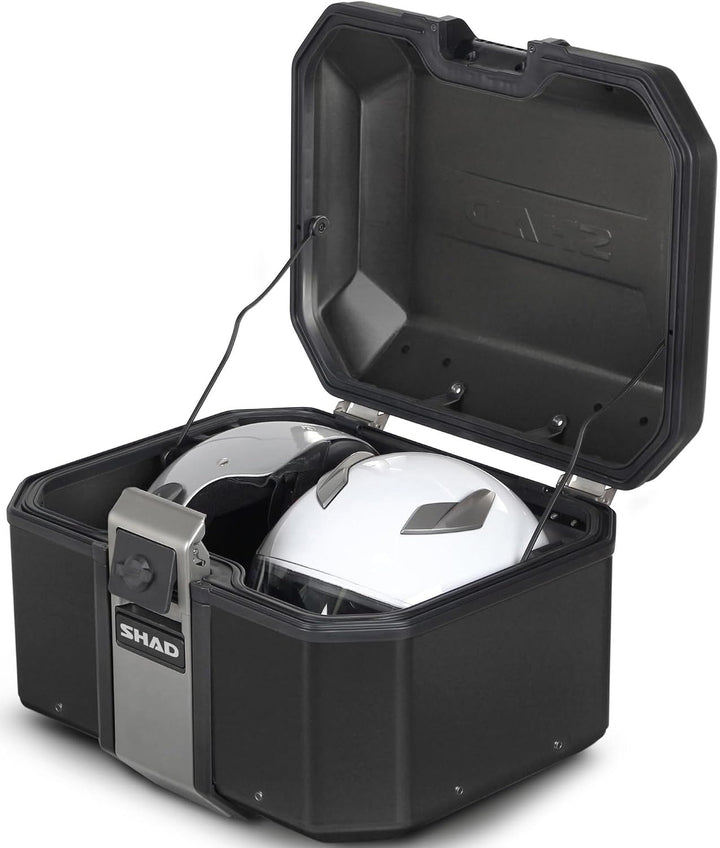 SHAD D0tr48100b - Kofferraum Koffer Motorrad gepäck tr48 Terra Black Edition Black Aluminium, Black