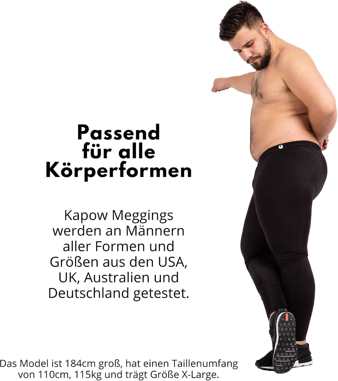Kapow Meggings - Die originalen Männer-Leggings: Ideal für Fitness, Laufen, Mode, Festivals, Partys