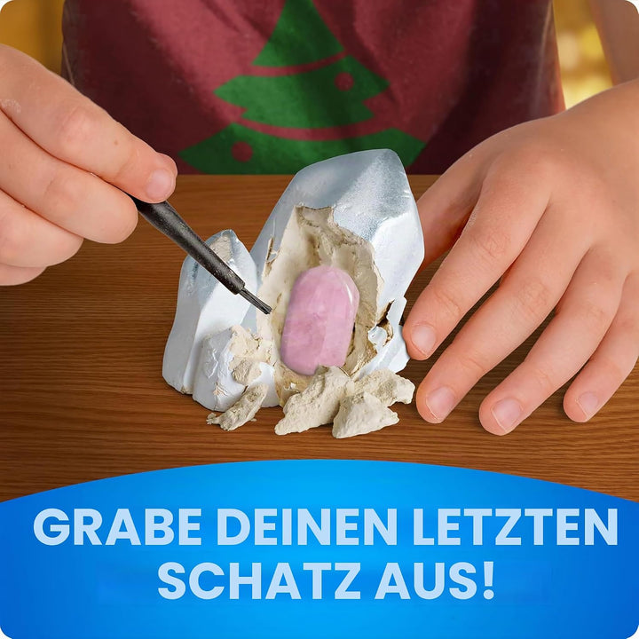 NATIONAL GEOGRAPHIC Edelstein-Adventskalender 2023 - Adventskalender für Kinder mit 24 Edelsteinen z