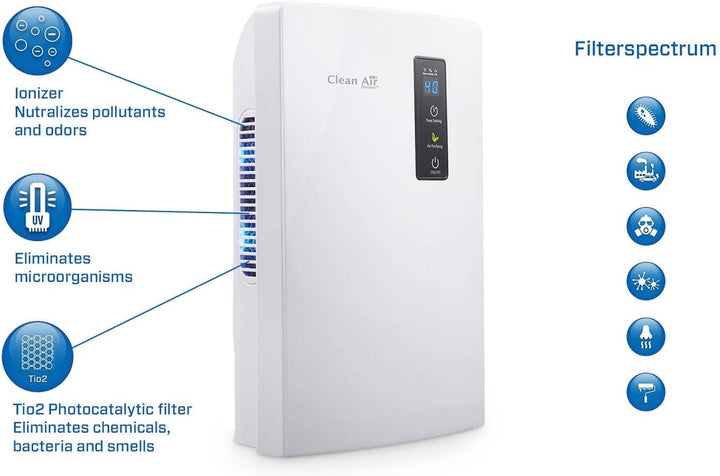 Clean Air Optima CA-703 dehumidifier 2 L 35 dB 60 W White