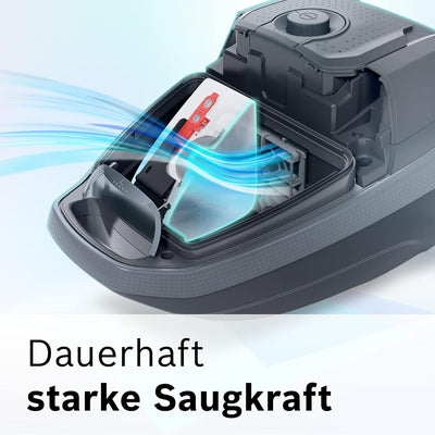 Bosch Staubsauger mit Beutel ProSilence Serie 8 BGB75XSIL, Bodenstaubsauger, ideal für Allergiker, H