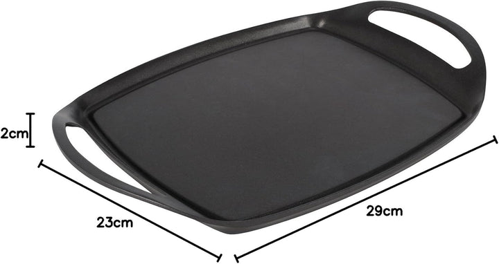Crealys 513603 Plancha, 29x 23 cm, Aluguss, Schwarz