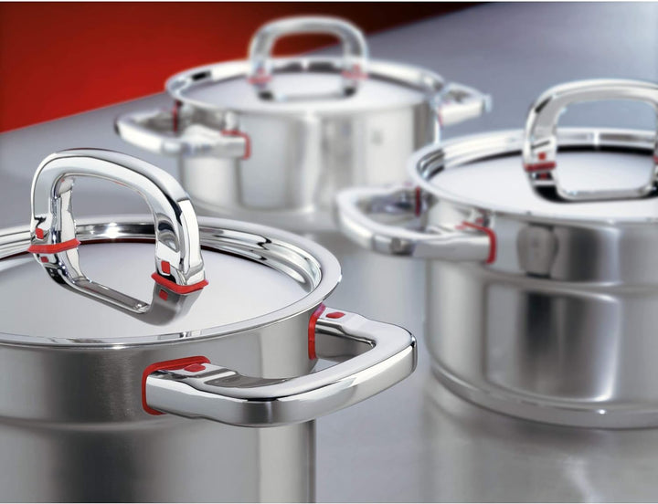 WMF Premium One Kochtopf klein 16,5 cm, Metalldeckel mit Dampföffnung, Fleischtopf Induktion 2l, Cro