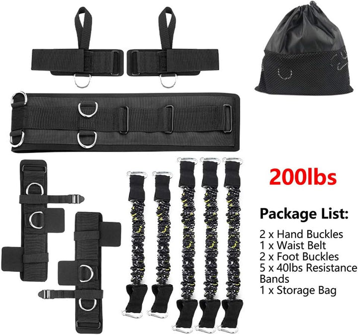 Sfeexun Boxen Expander Resistance Bands Set: Boxing Gummibänder Expander Fitness Band Gummibänder Fi