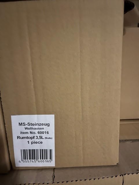 Rumtopf,Gärtopf 3,50 Ltr. Steinzeug Obstmotiv