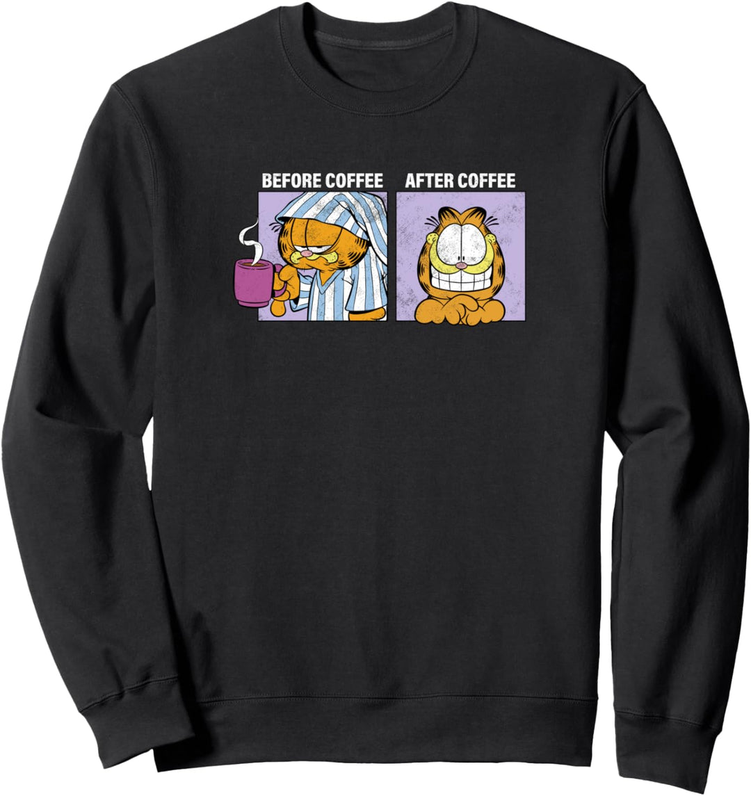 Garfield Before Coffee & After Coffee Sweatshirt