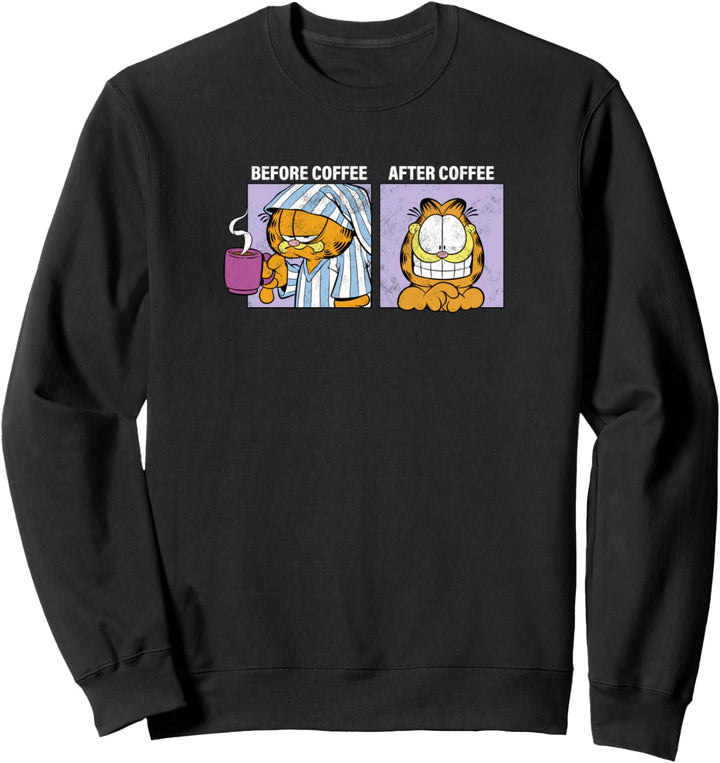 Garfield Before Coffee & After Coffee Sweatshirt