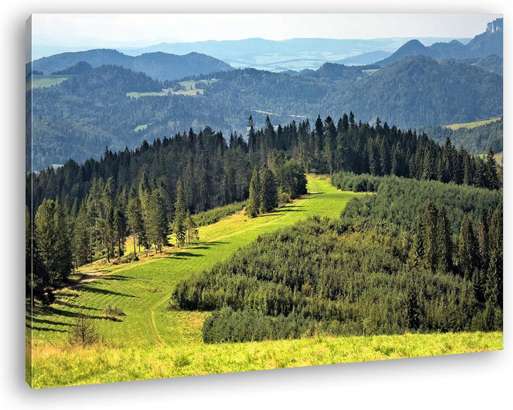 deyoli Atemberaubende Berglandschaft Format: 80x60 als Leinwandbild, Motiv fertig gerahmt auf Echtho