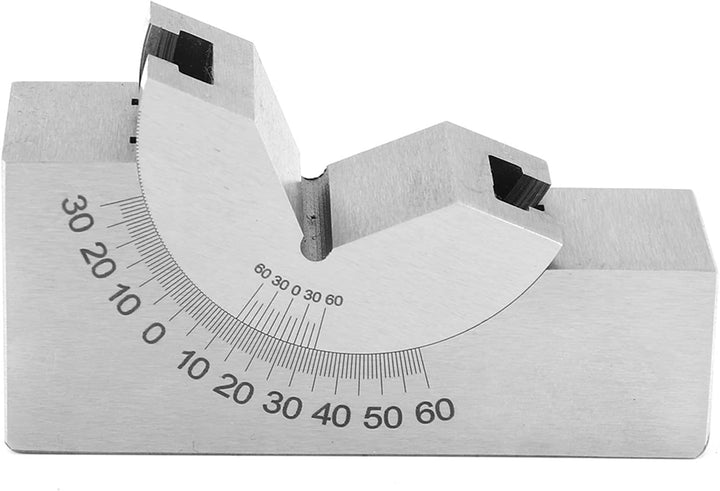 Winkel-V-Blockfräsen, 75 x 25 x 36 AP30 V-Block mit einstellbarem Winkel Präzisionsmessmikro-Fräsein