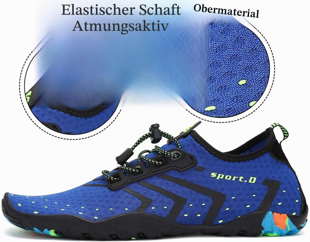 SAGUARO Badeschuhe für Herren Damen - 7/9 Drainagelöcher Schnelltrocknende rutschfest, Gr 35-48 40 E