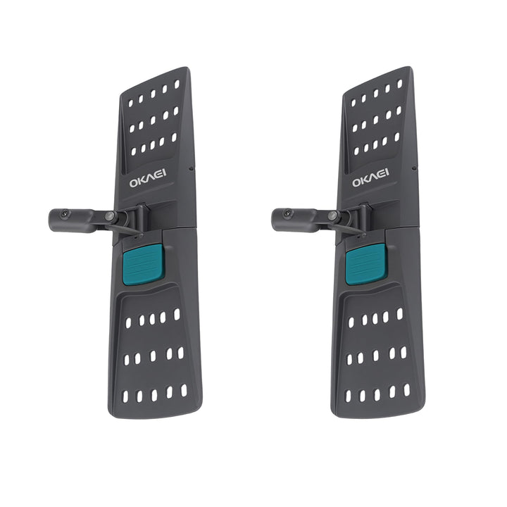 OKAEI Klapphalter für Wischmopps 50 cm – 2er Set – Industrie Mophalter mit 360° Drehkopf & Fussschal