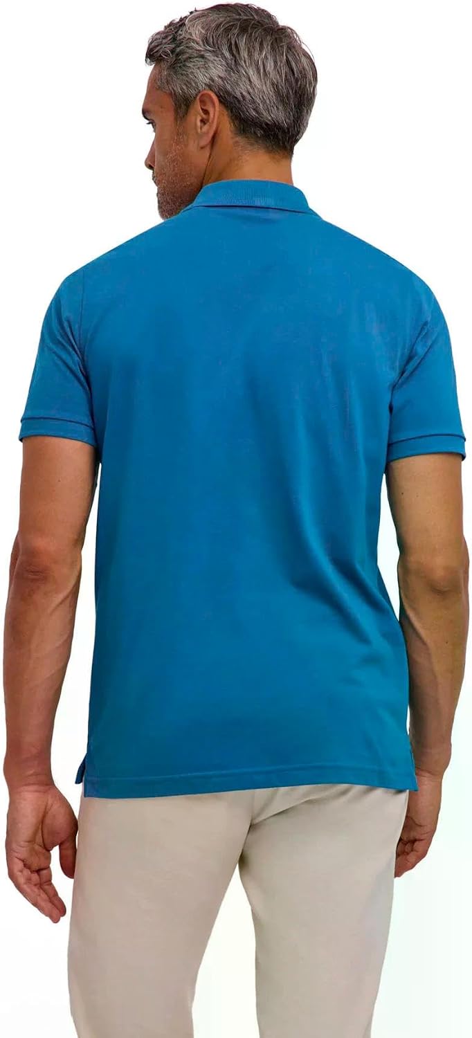 FALKE Herren Basic Polo Shirt Piqué Poloshirt atmungsaktive Baumwolle weich hautfreundlich bequem se