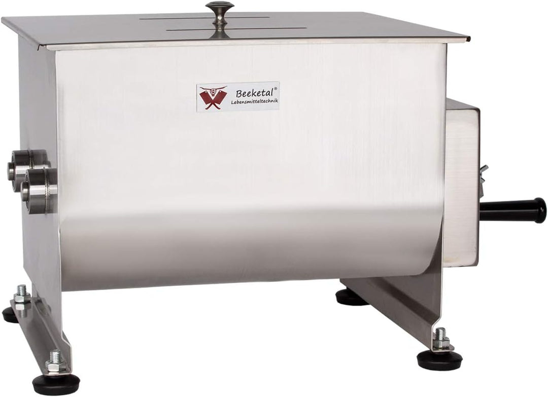 Beeketal 'FMD20' Gastro Marinator Vermenger aus Edelstahl mit ca. 20 Liter Volumen, 2 Butterfly-Misc