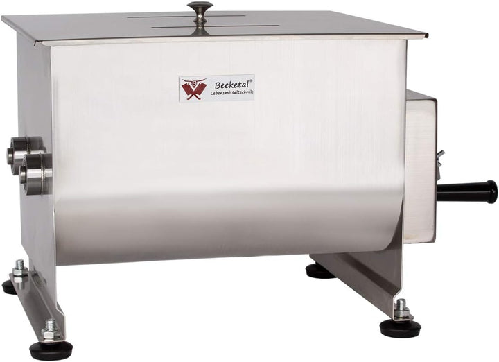 Beeketal 'FMD20' Gastro Marinator Vermenger aus Edelstahl mit ca. 20 Liter Volumen, 2 Butterfly-Misc