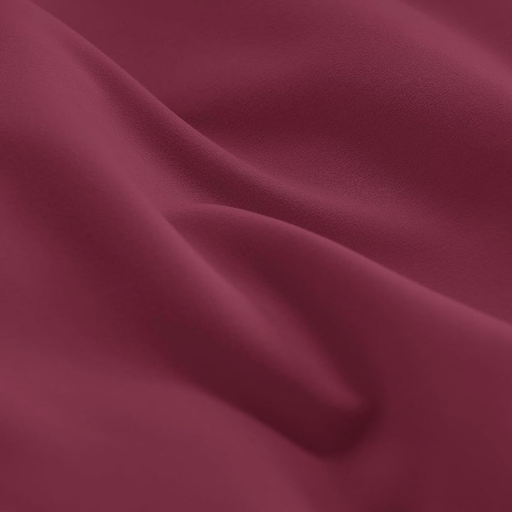 WAVVE Bettwäsche 240x260 3 teilig Weinrot Rot - Bettbezug 260 x 240 Set mit Kissenbezüge 65x65 cm, B