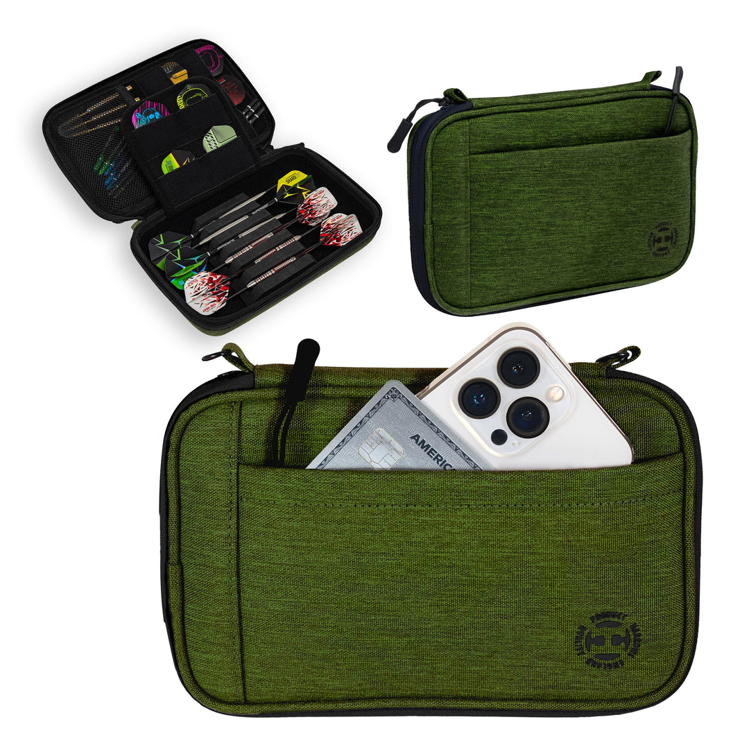 Harrows Smart Case Darttasche & Dart-Etui für 3 oder 6 Darts | Robustes Eva-Case mit Stoff-Finish |