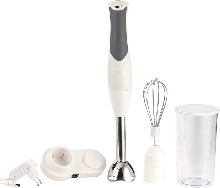 Sichler Haushaltsgeräte Akku Mixer: Edelstahl-Akku-Stabmixer, 15 Min. Laufzeit, 120 W (Akku Pürierst