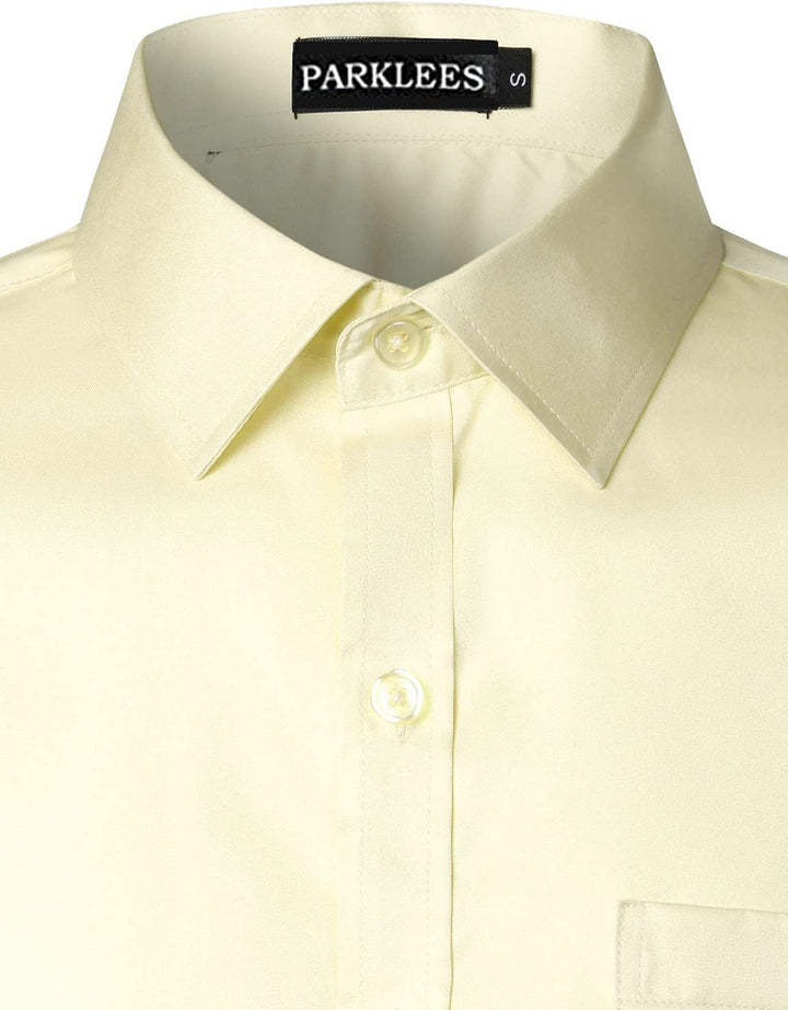 Parklees Herrenhemd, urban, modisch, Freizeit- und Businesshemd, schmale Passform, lange Ärmel, Knop