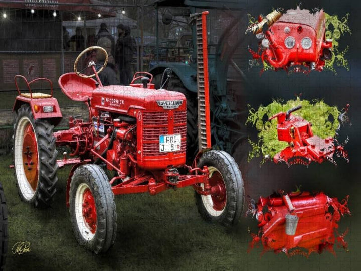 CALVENDO Puzzle Oldtimer Traktor McCormick 1000 Teile Lege-Grösse 64 x 48 cm Foto-Puzzle Bild von Pe