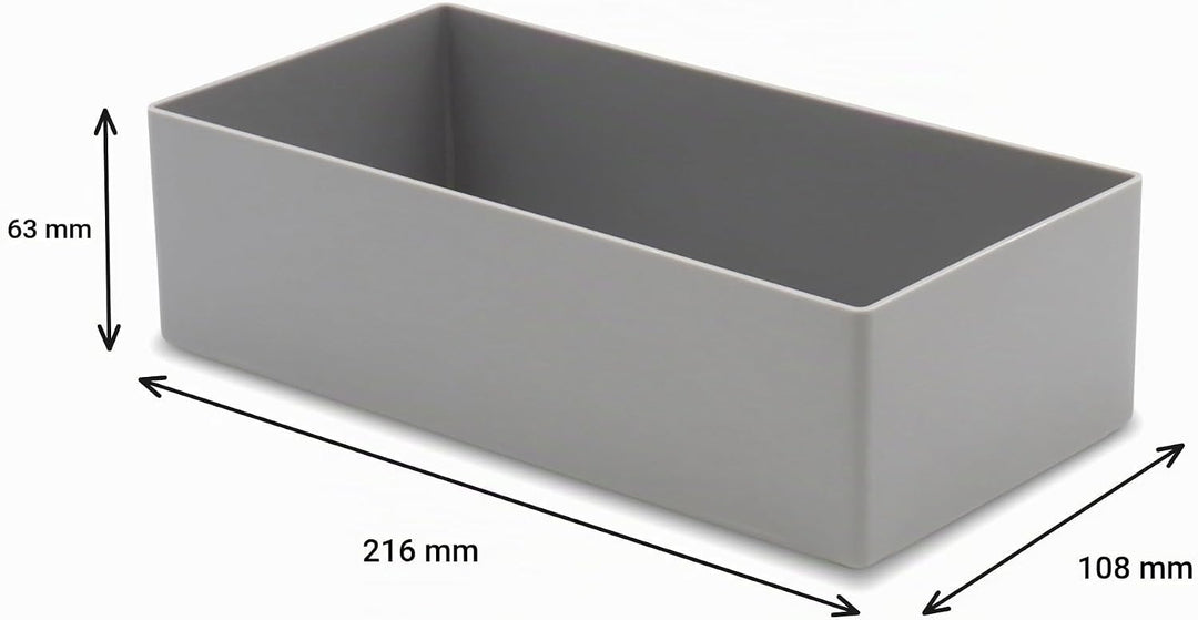 1a-TopStore 10 STK. Einsatzkästen Einsatzboxen Schubladen-Einsatzkasten Sortierboxen, 32 Grössen, 5