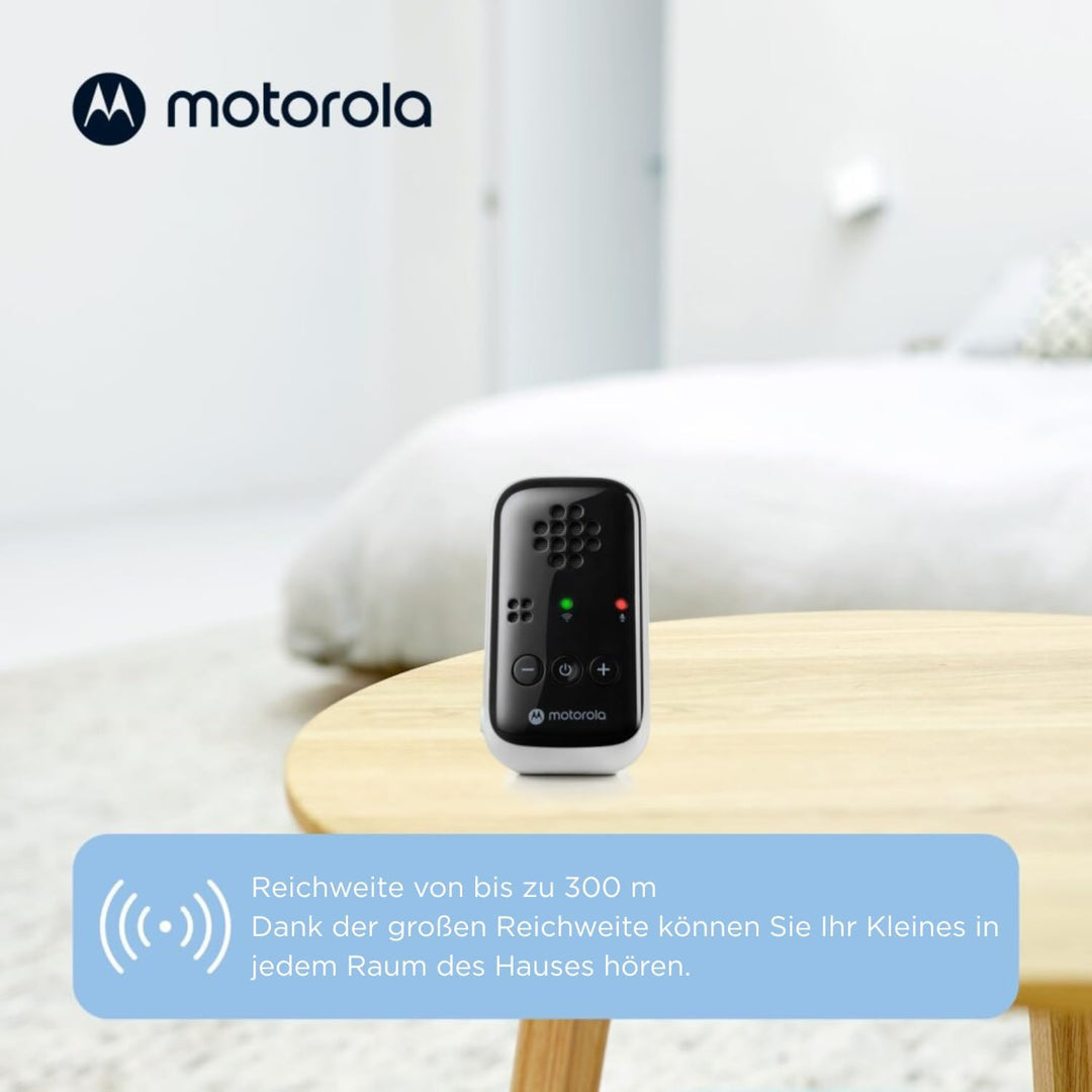 Motorola Nursery BabyPhone PIP10-230V - Tragbare Elterneinheit - 300 Meter Reichweite - Inkl. 2 Netz