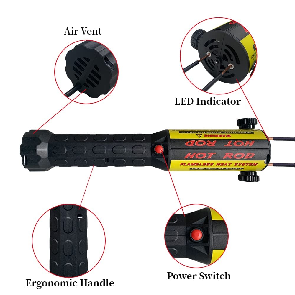 SOLARY, Heizset mit magnetischer Induktion, 1000 W, ohne Flamme, 10 Spulen, zum Entfernen von rosten
