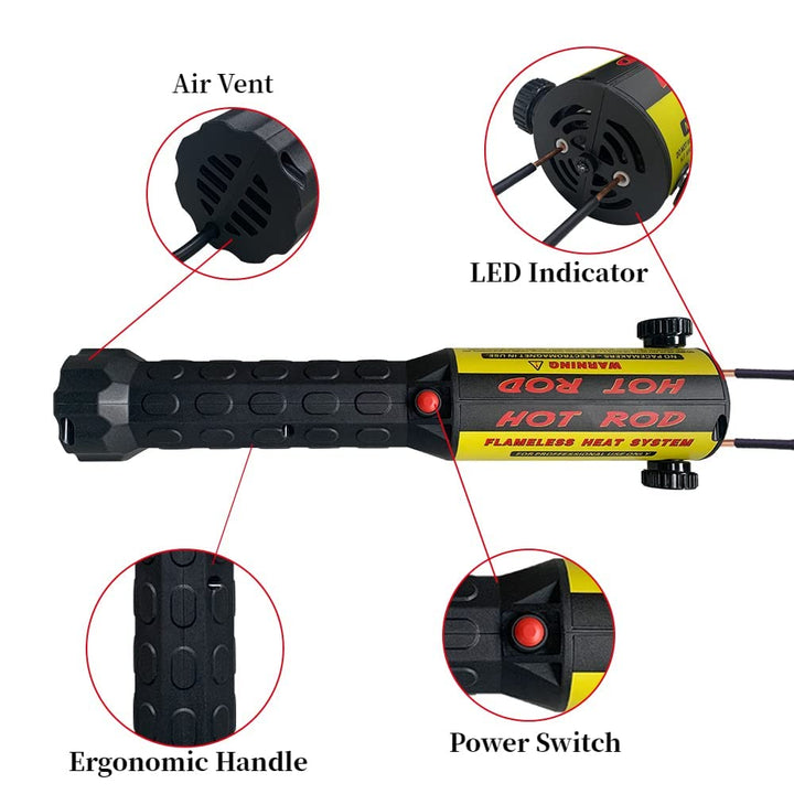 SOLARY, Heizset mit magnetischer Induktion, 1000 W, ohne Flamme, 10 Spulen, zum Entfernen von rosten