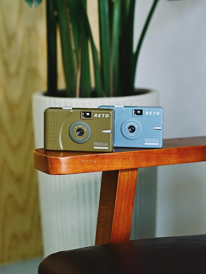 RETO Ultra Wide und Slim 35 mm Wiederverwendbare Tageslicht-Filmkamera – 22 mm Weitwinkelobjektiv, f