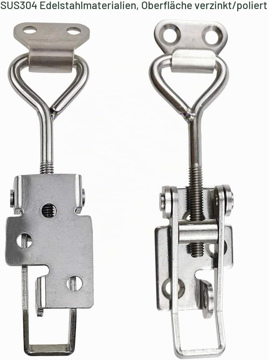 Verstellbare Verriegelung für Schränke, Boxen, Hebelgriff, Knebelverschluss, 2 Stück (1S, Bereich: 7