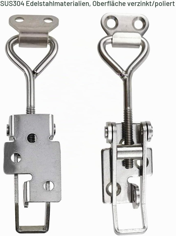 Verstellbare Verriegelung für Schränke, Boxen, Hebelgriff, Knebelverschluss, 2 Stück (1S, Bereich: 7