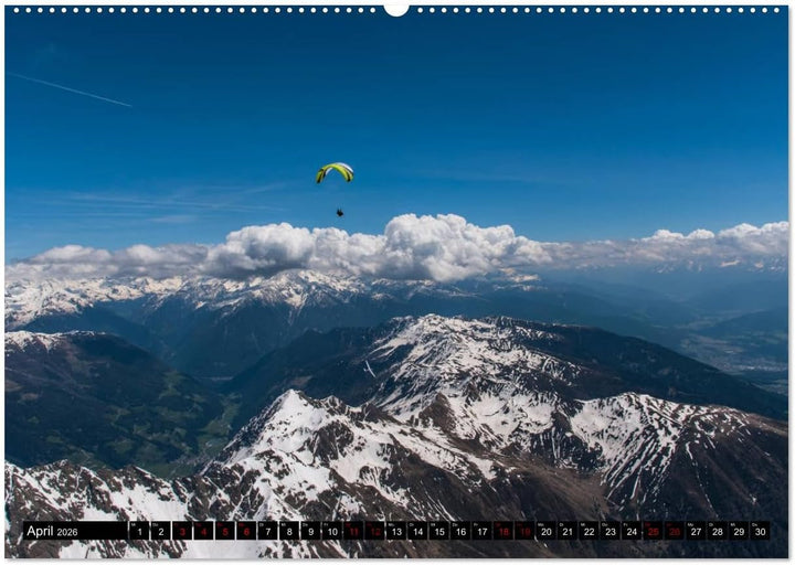 Paragliding - unvergessliche Momente erleben (hochwertiger Premium Wandkalender 2026 DIN A2 quer), K