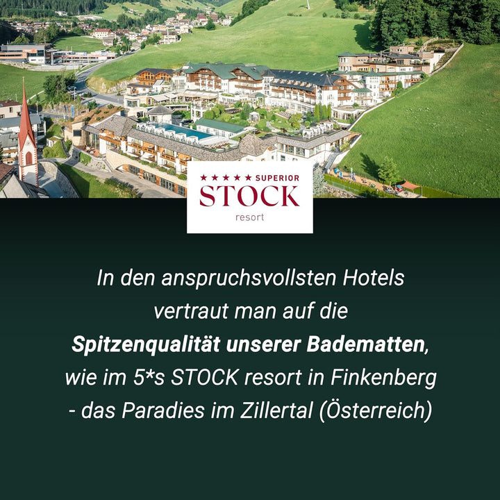 ZOLLNER 2er Set Badematten - weiche und saugstarke Duschvorleger - waschbar bis 95°C - Baumwolle - 5