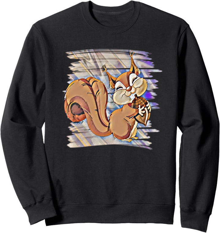 Eichhörnchen Motiv Streifenhörnchen Sweatshirt