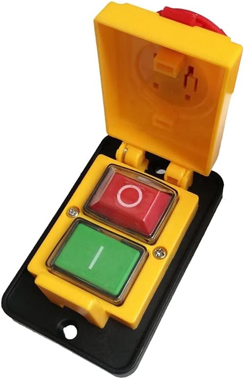 Trade-Shop Maschinen Elektro Ein-Aus-Schalter Hauptschalter 16A 250V für Kreissäge Bandsäge Tischboh