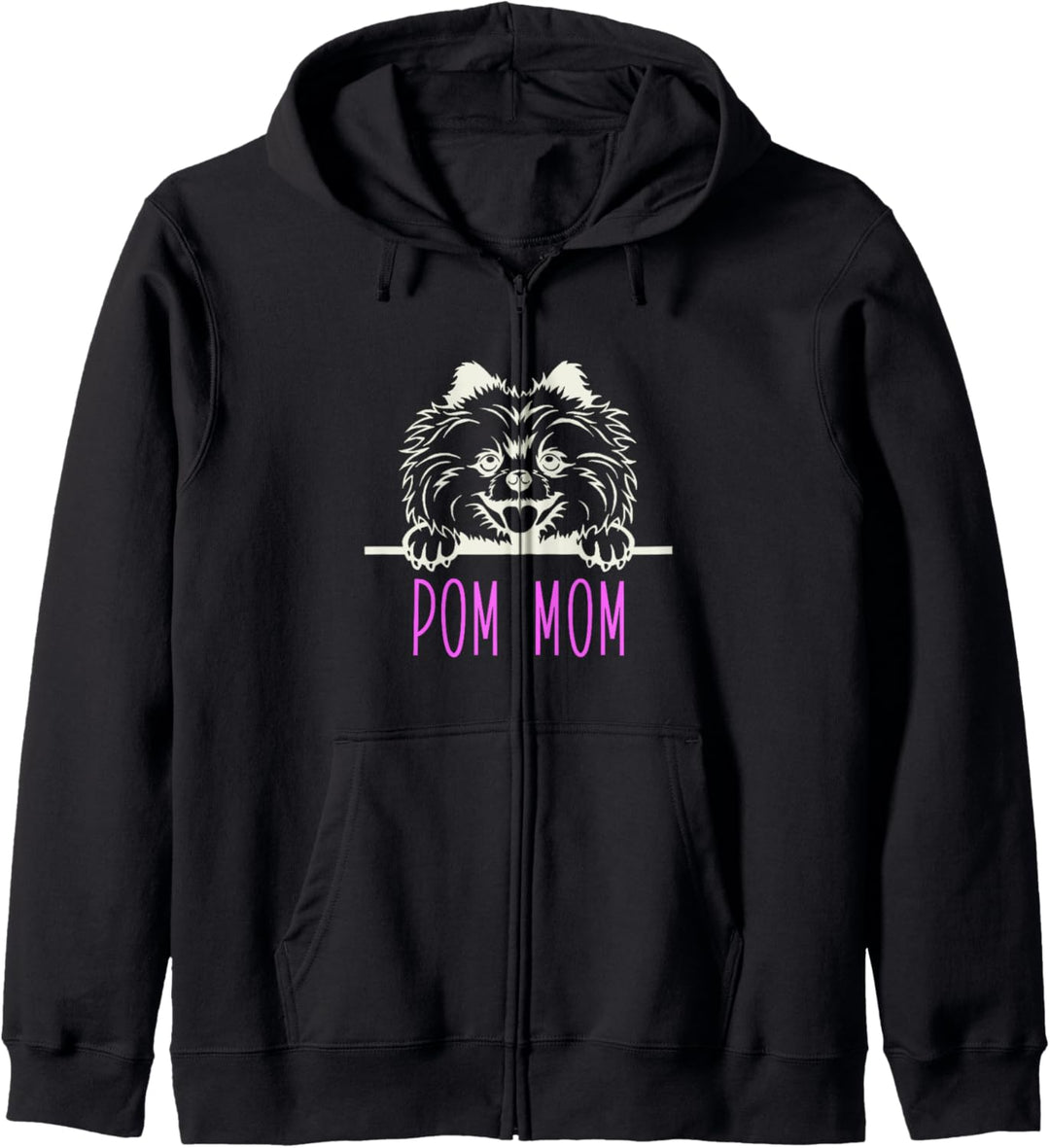 Pom Mom with Pomeranian Dog Kapuzenjacke