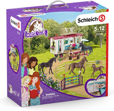 schleich 72141 Geheimes Turnier-Training am Caravan, für Kinder ab 5-12 Jahren, HORSE CLUB - Spielse