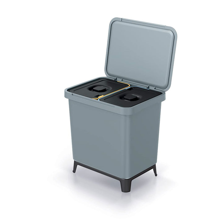 Recycling-Sortiersystem 2x10L Farbe grau KEDEN