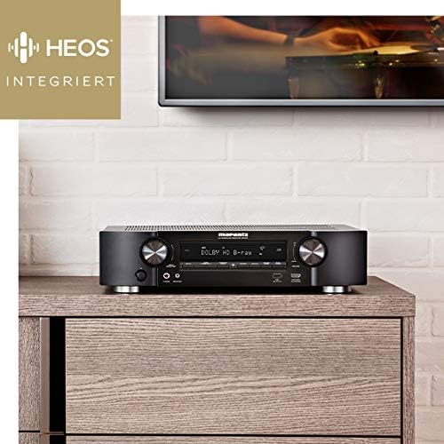 Marantz NR1510 5.2-Kanal AV-Receiver, HiFi Verstärker, HEOS Multiroom, Musikstreaming, AirPlay 2, Bl