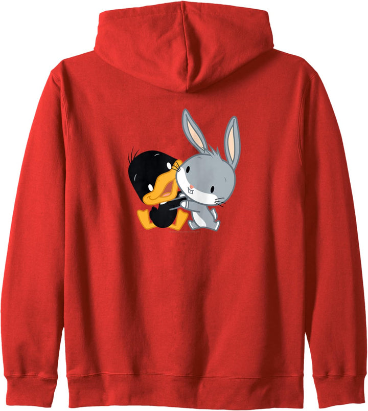 Looney Tunes Bugs and Daffy Chibi Hug Kapuzenjacke