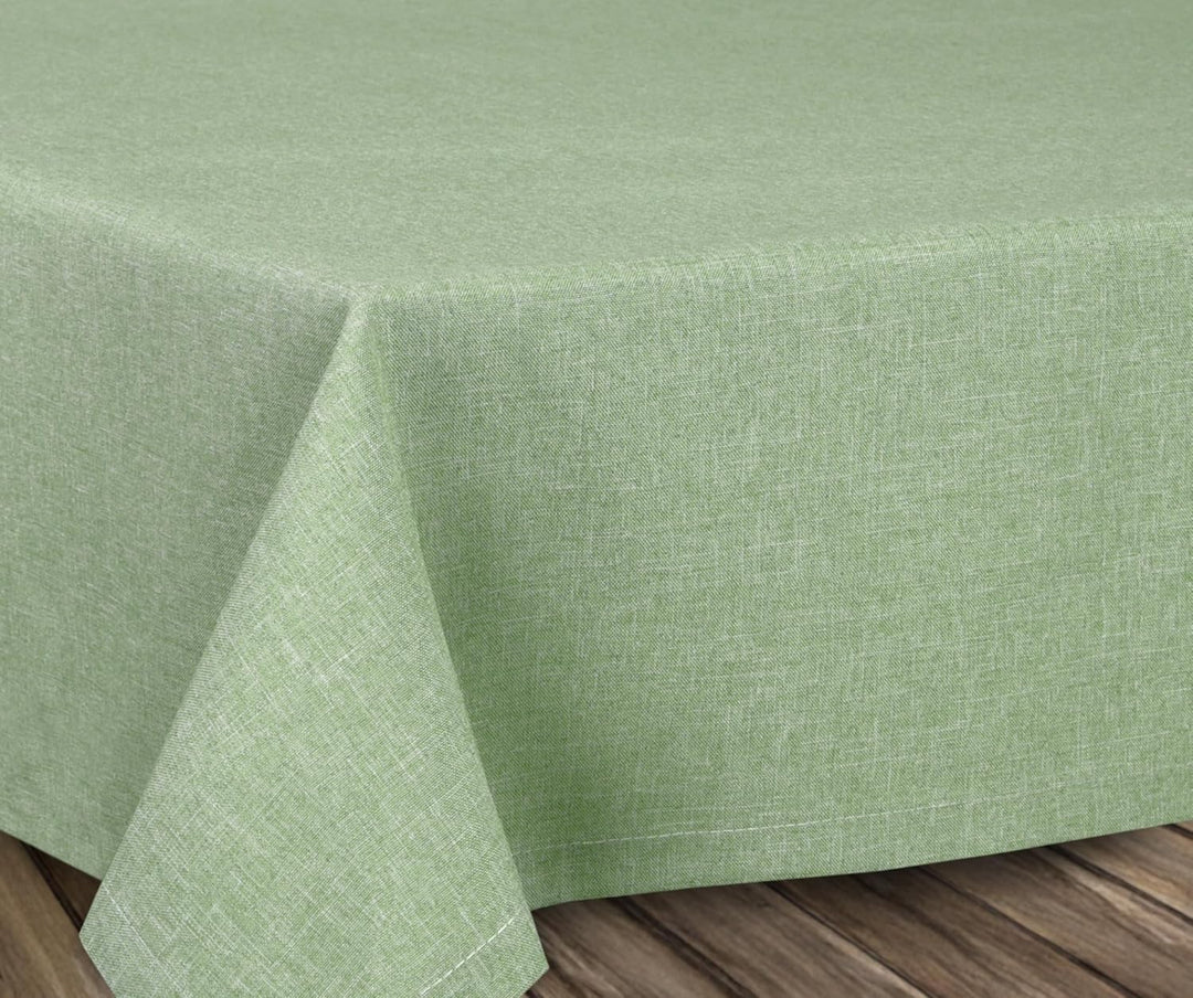 BEAUTEX fleckenabweisende und bügelfreie Tischdecke - Tischtuch mit Lotuseffekt - Tischwäsche in Lei