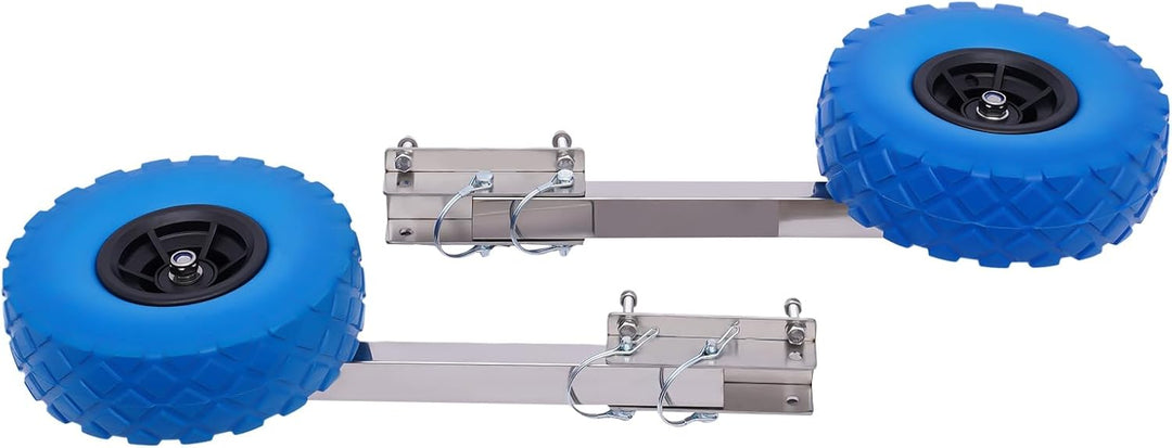banborba Edelstahl Schlauchbooträder, Slipräder Heckräder Transporträder für Schlauchboot, bis 150 K