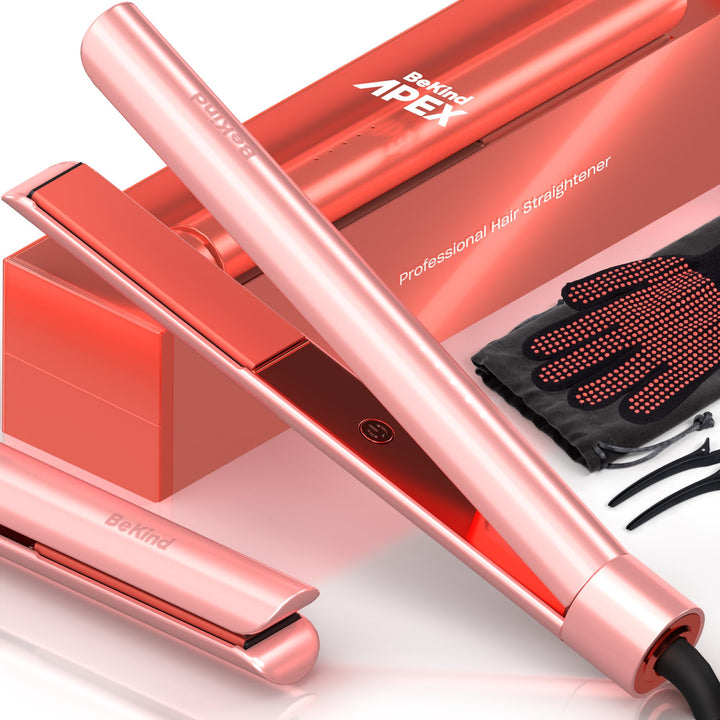 Bekind Apex 2-in-1 Hair Straightener Flat Iron, Straightener and Curler for All Hairstyles, 15s Fast