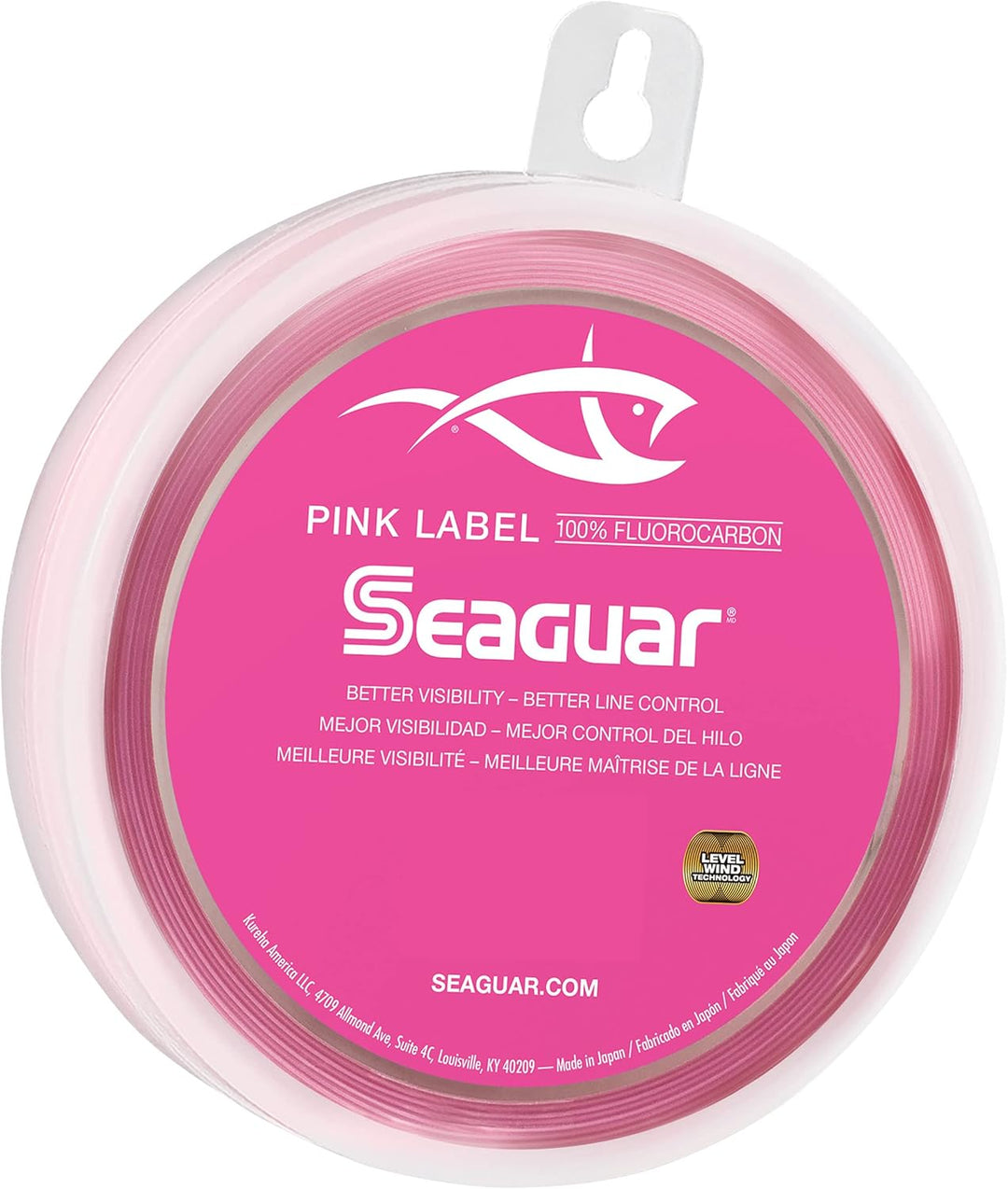 Seaguar 100PL25 Etikett, 45,4 kg, Rosa 40lbs/25yds, 40lbs/25yds