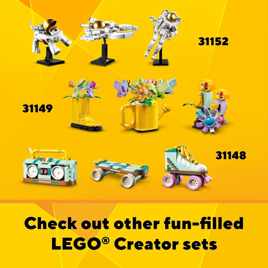 LEGO Creator 31147 3 in 1 Retro-Kamera-Spielzeug, verwandelt Sich von Spielzeugkamera zu Retro-Video